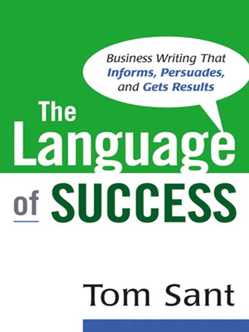 Title details for The Language of Success by Tom Sant - Wait list